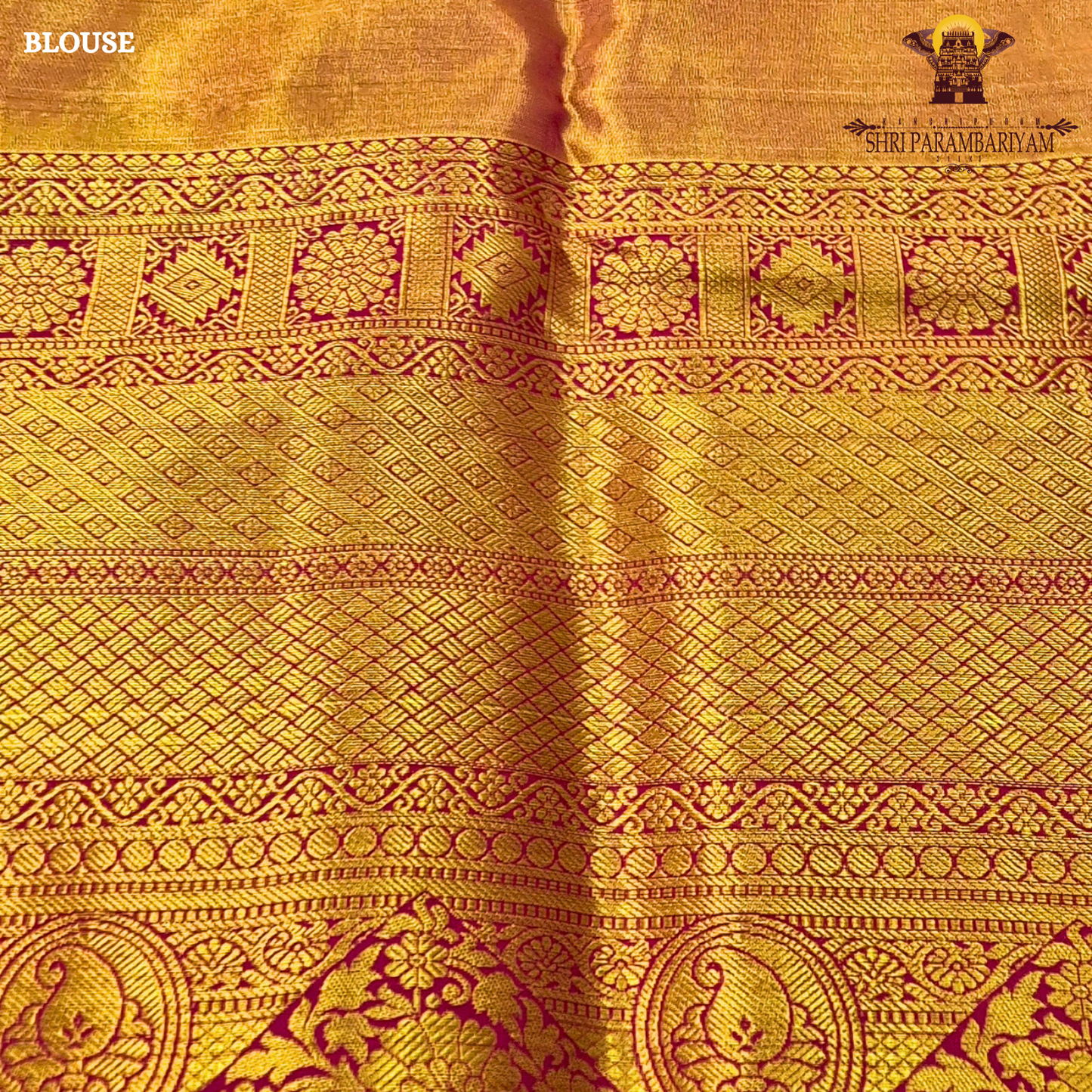 A soft ivory / off-white tissue base with rich antique gold zari work Saree