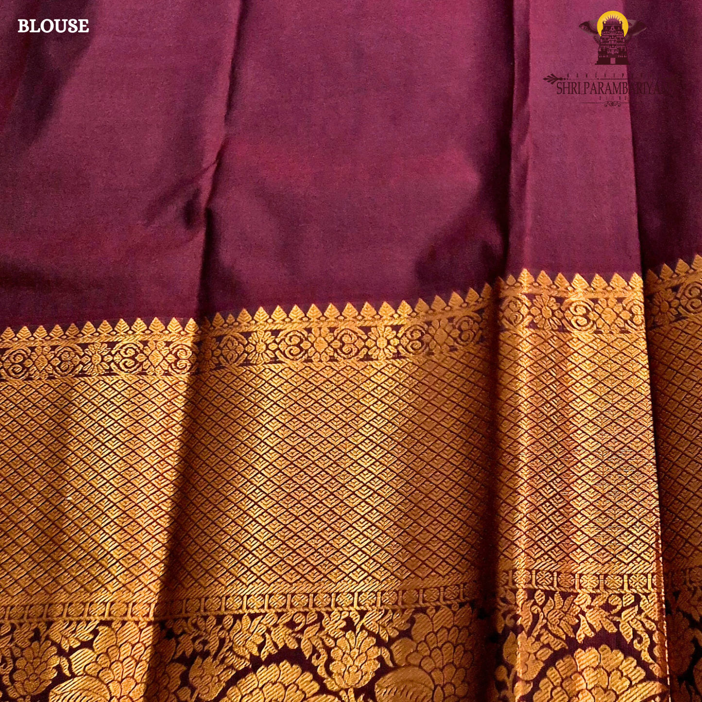 Deep navy blue Saree