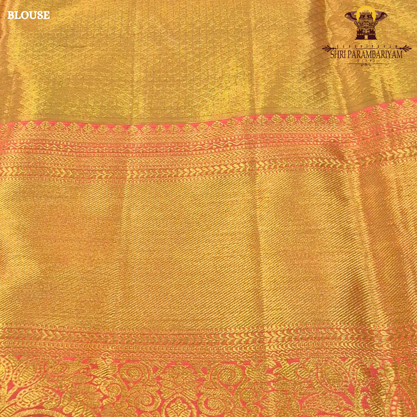 Refreshing pastel green (mint green) body paired with a rich golden-orange Saree