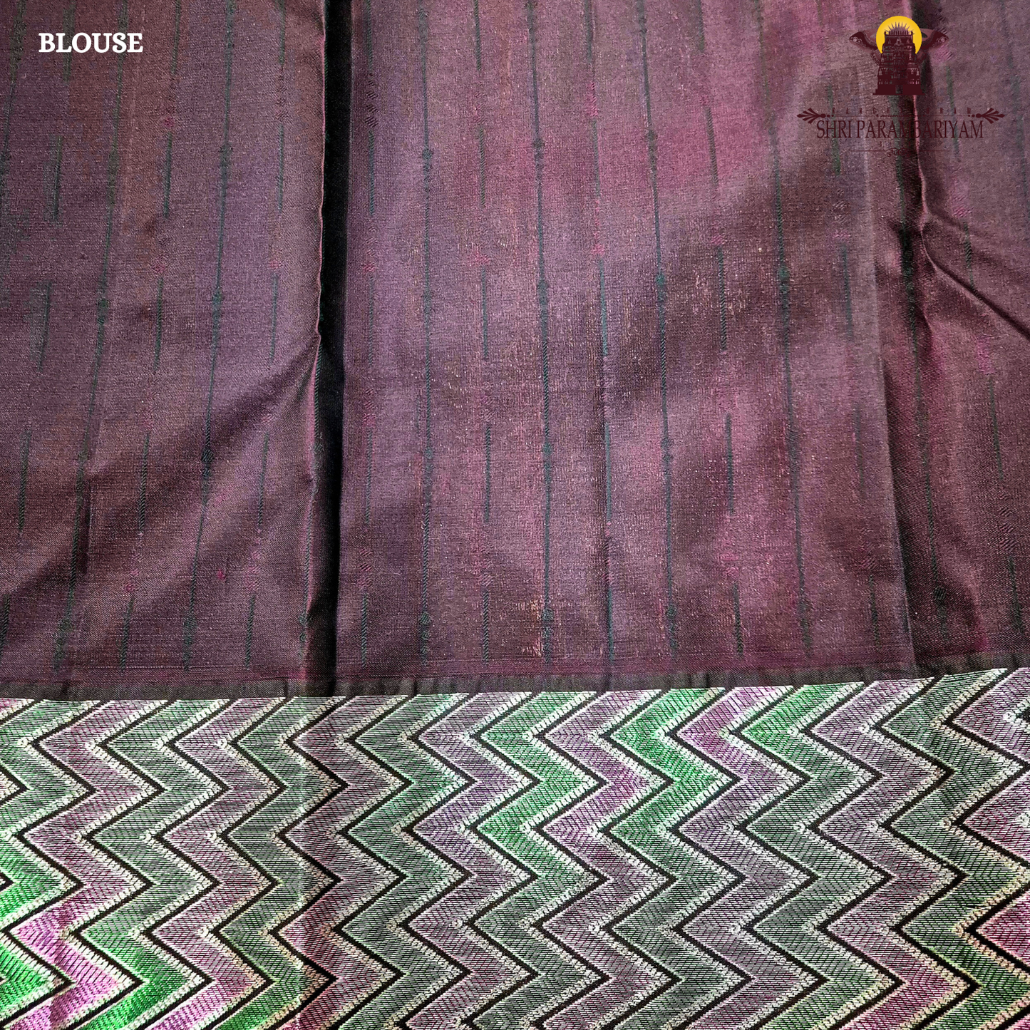 Deep Pink / Rani Pink Body with Brown Contrast Border Saree