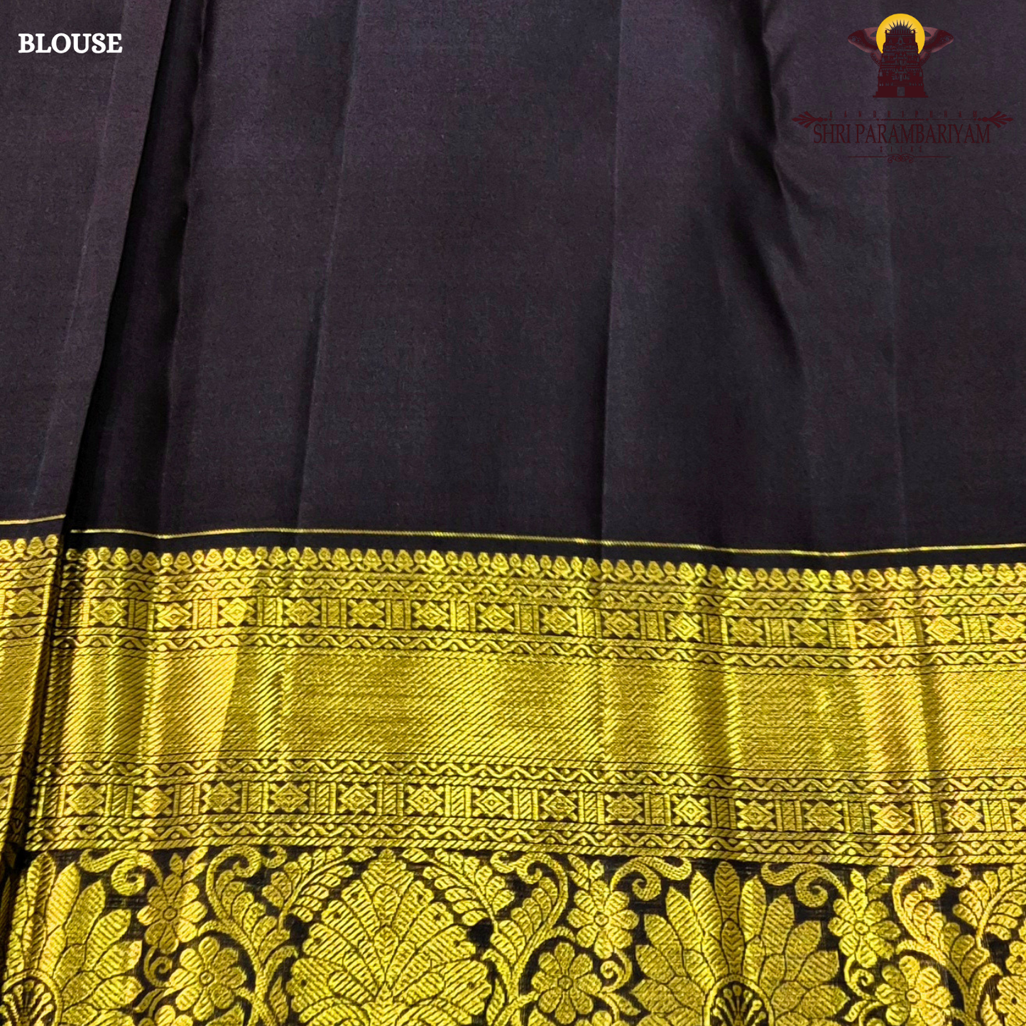 Elegant half white / off-white (ivory tone) with deep coffee brown contrast Saree