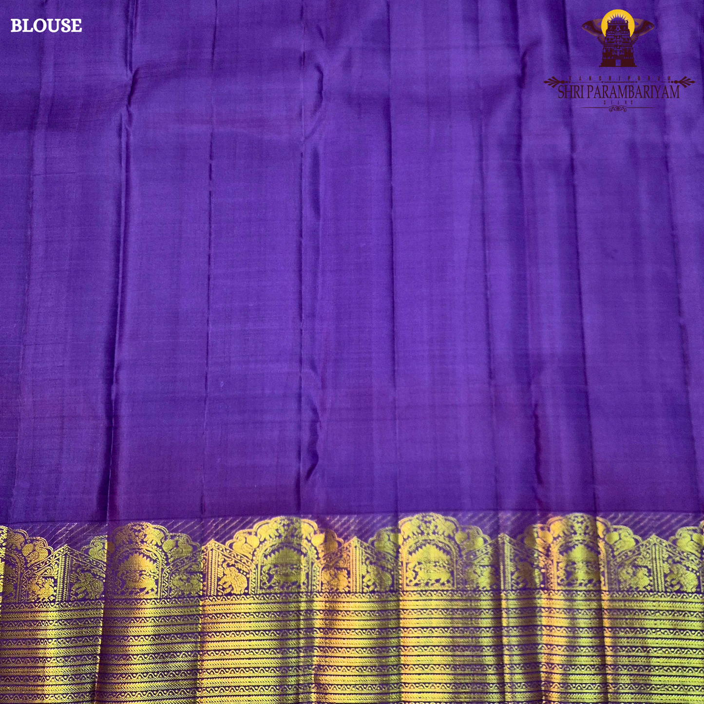 A rich Royal Purple with Rich Gold Zari Saree