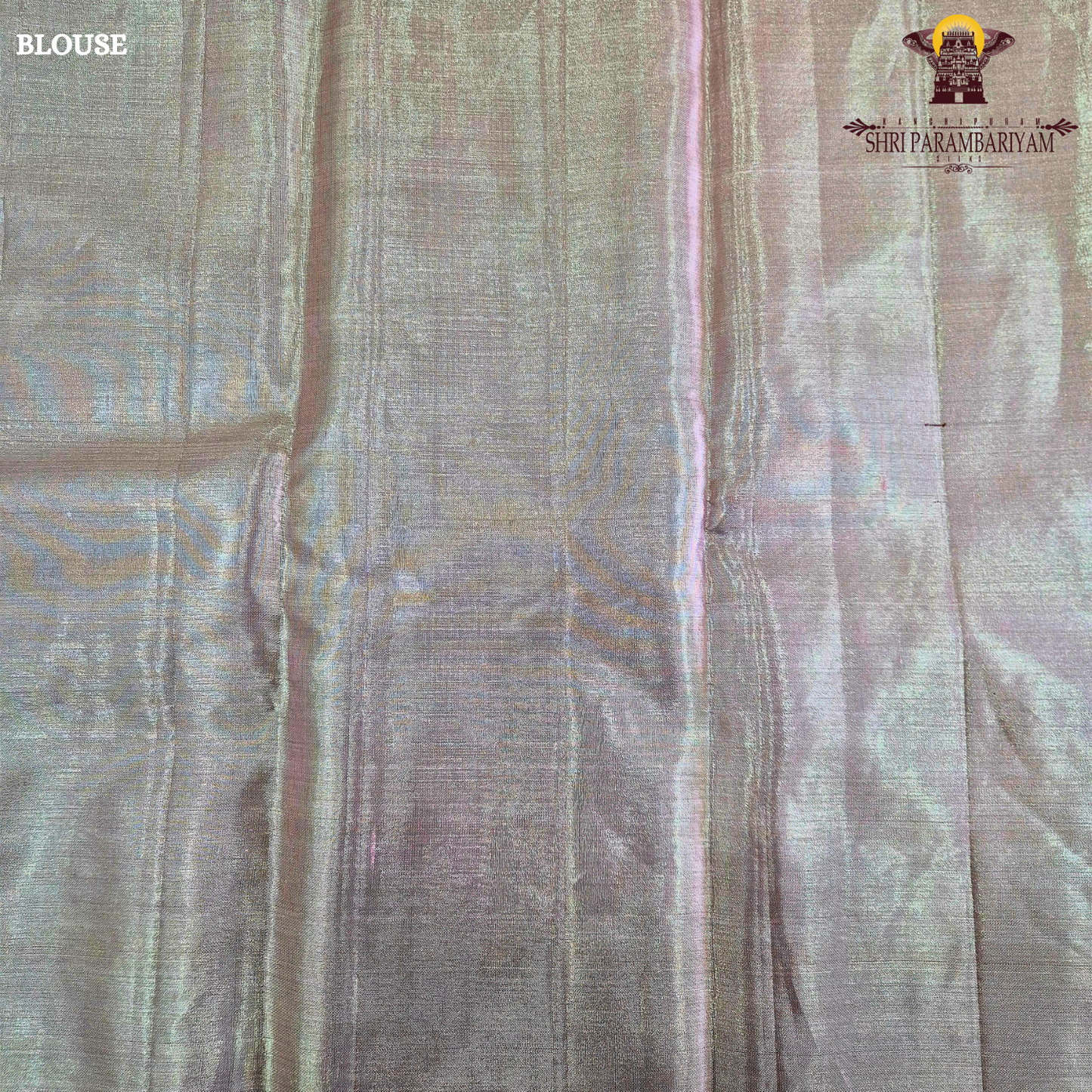 A beautiful champagne gold shade that gives a subtle and luxurious shimmer Saree