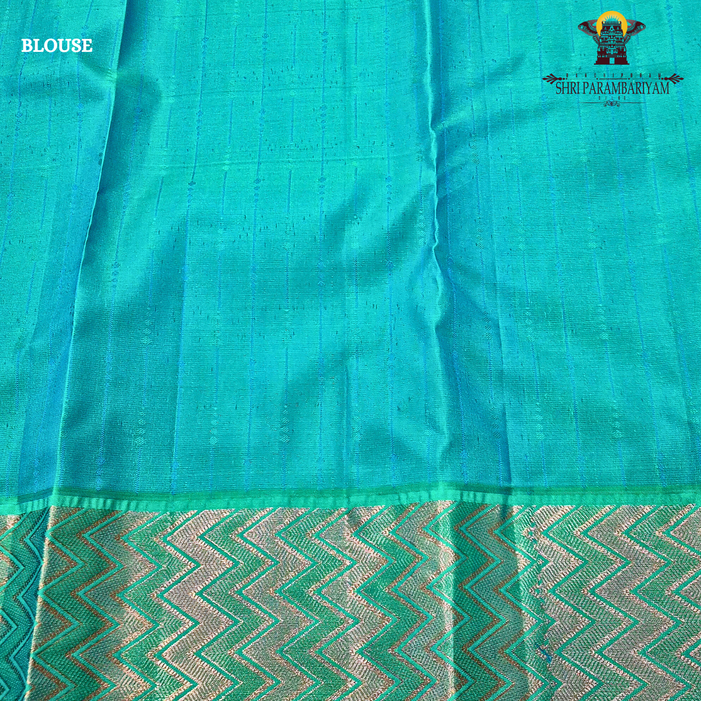 Lavender Purple Body with Teal Green Contrast Border Saree