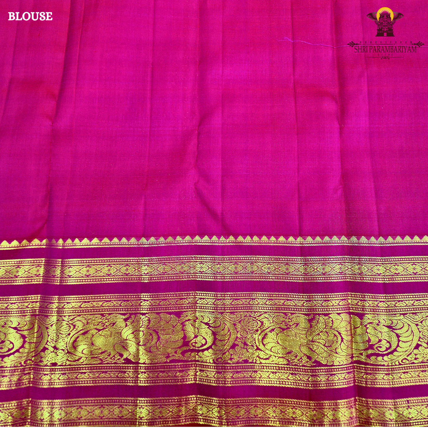 A vibrant Bright Rani Pink (Ruby Pink) shade, radiating elegance Saree