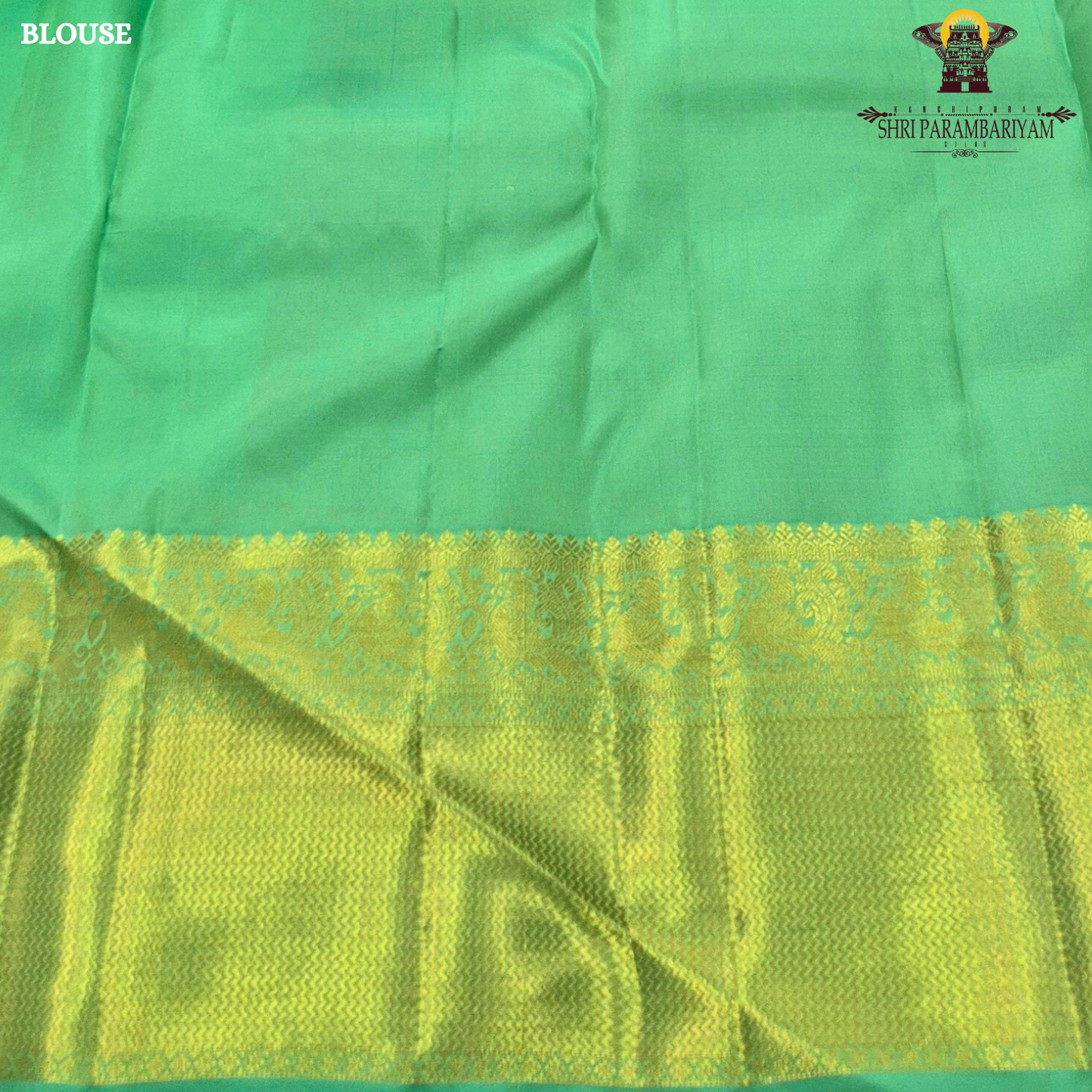 Refreshing parrot green shade Saree