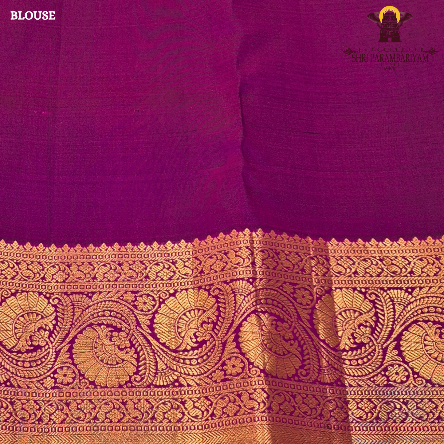 Vibrant magenta pink with rich gold zari and meenakari Saree