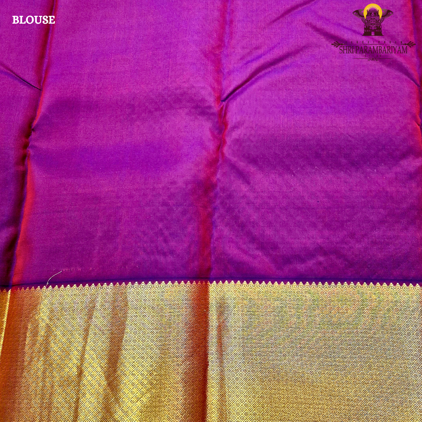 Rich mustard-gold body with deep maroon contrast pallu and antique gold zari Saree