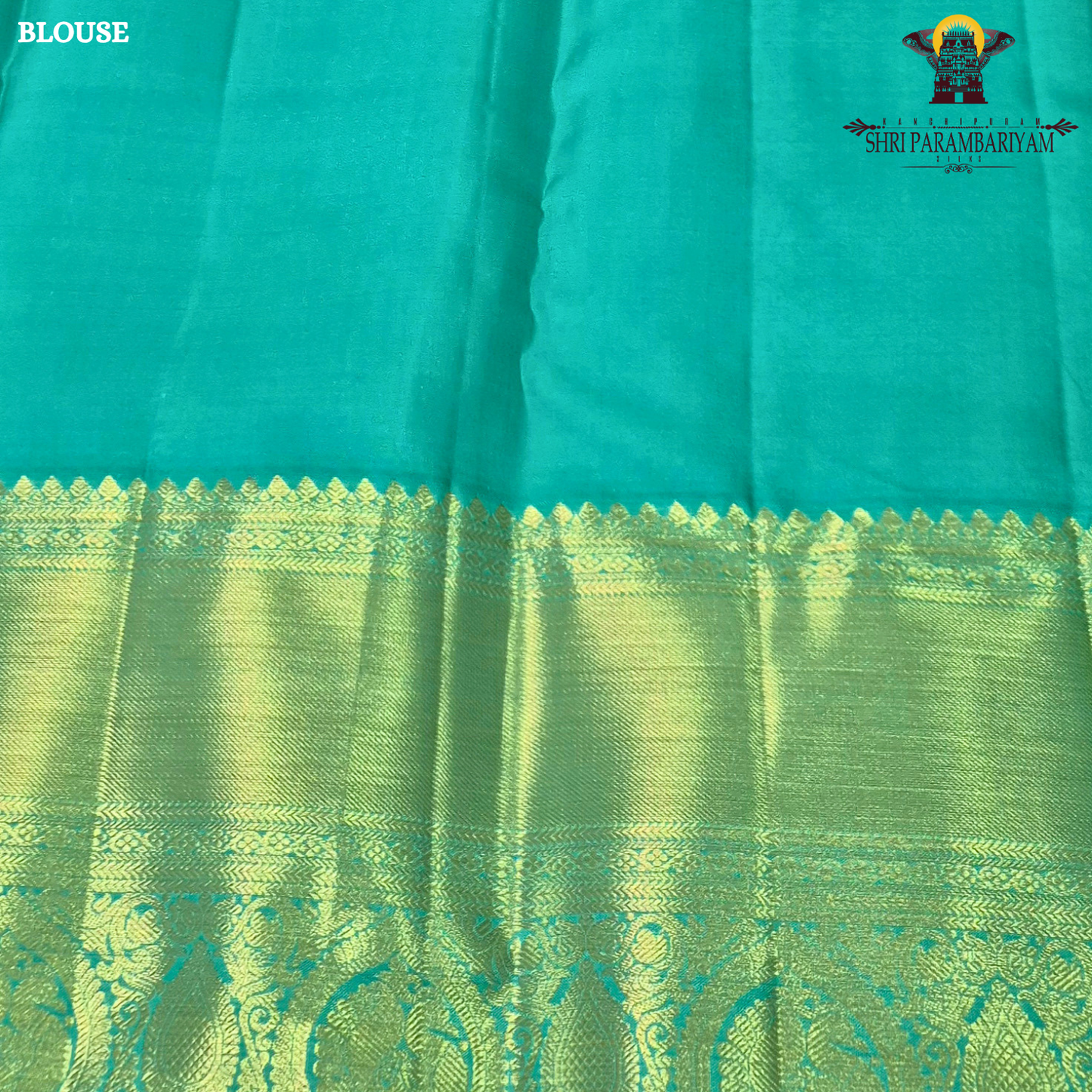 Sea Green / Peacock Green with Rich Gold Zari Saree