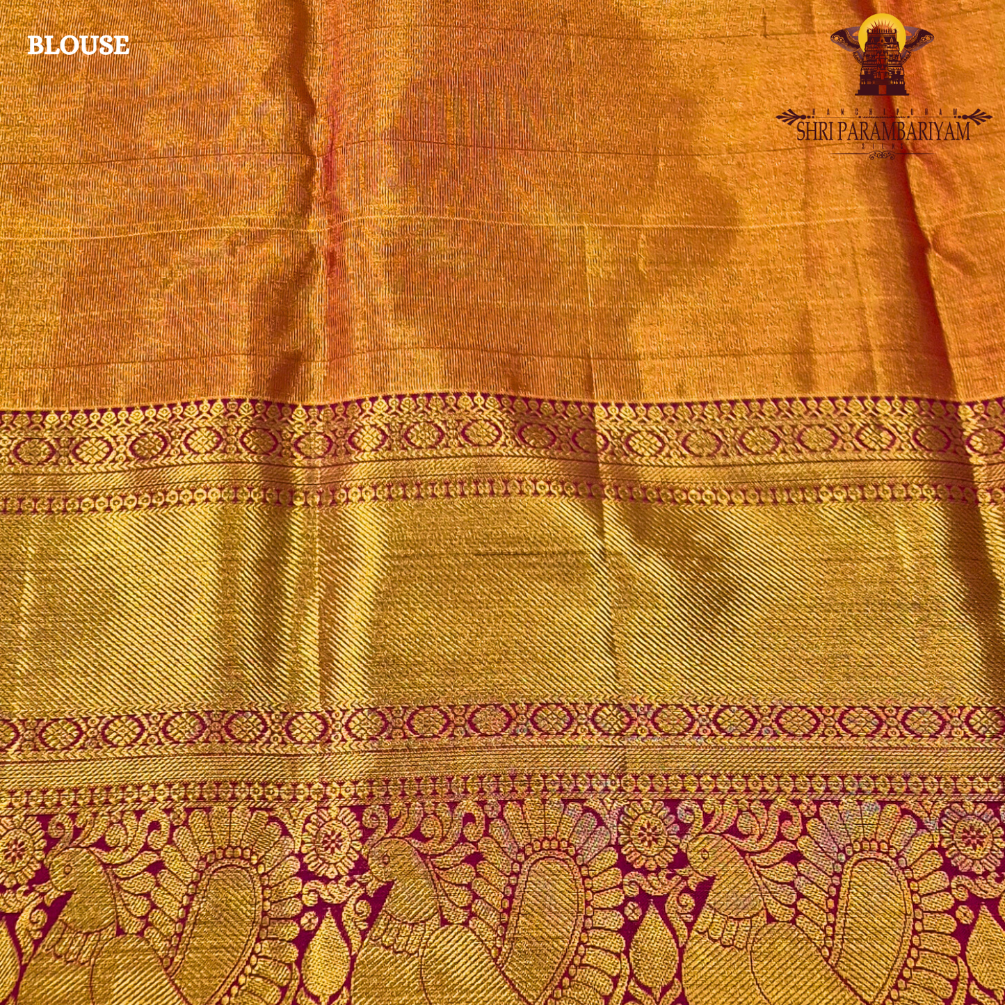 Rich mustard gold / honey gold with vibrant reddish-pink (rani pink) border Saree