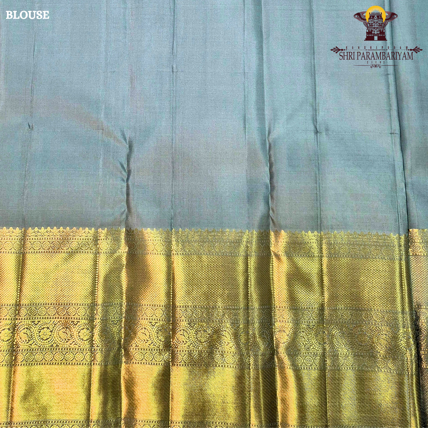 A elegant Sea Green with Rich Gold Zari Saree