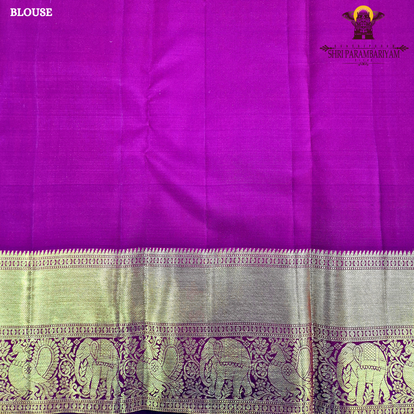 A rich dual-tone blend of deep peacock blue and violet (iridescent shade) body with a contrast Saree