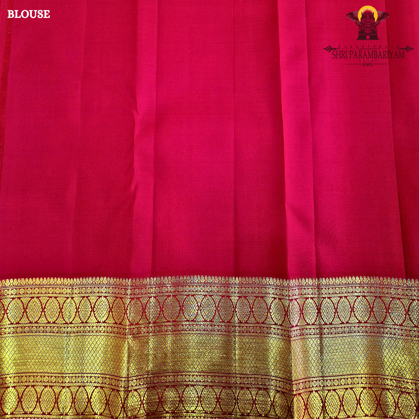 A bright Red with Gold Zari Saree