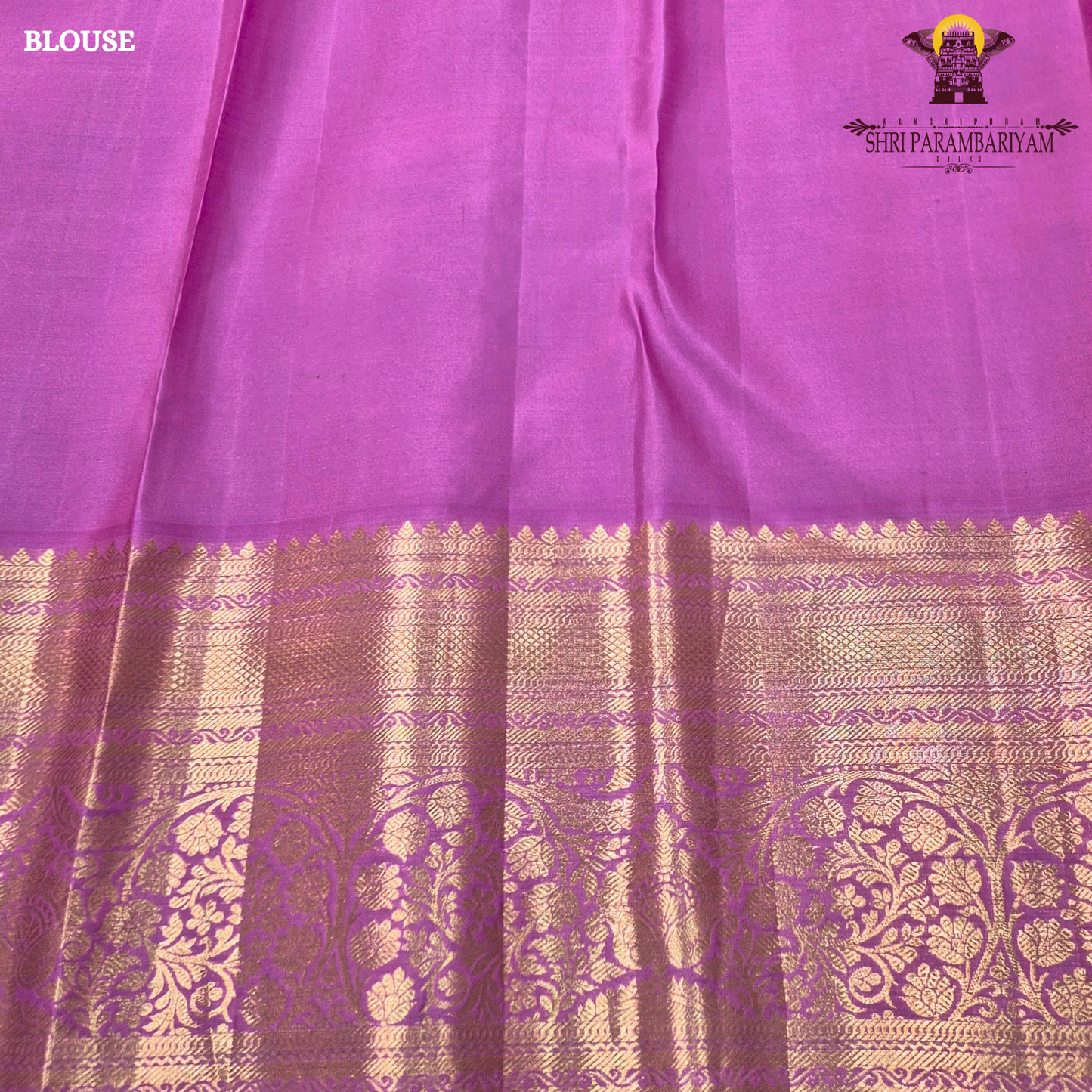A bright and elegant rani pink (magenta tone) with rich gold zari Saree
