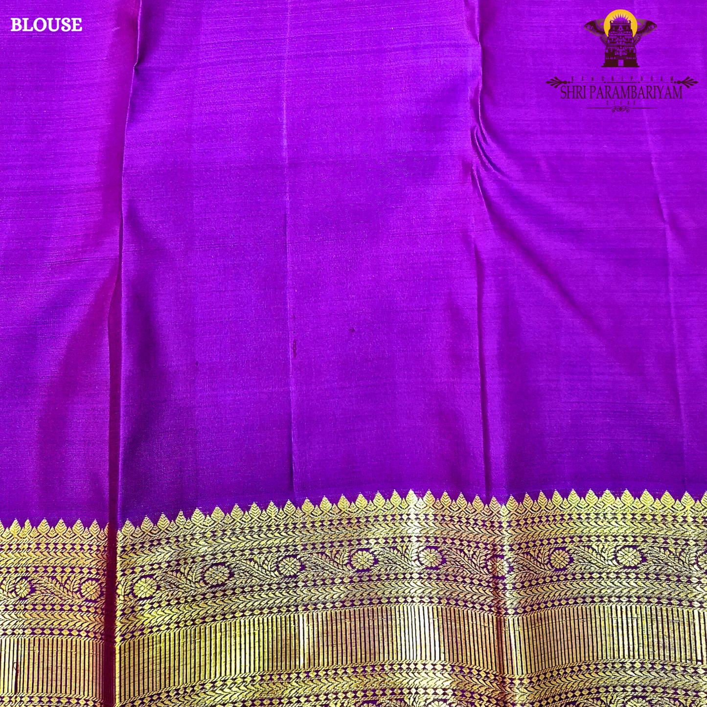 Deep bottle green body with a rich gold zari design Saree