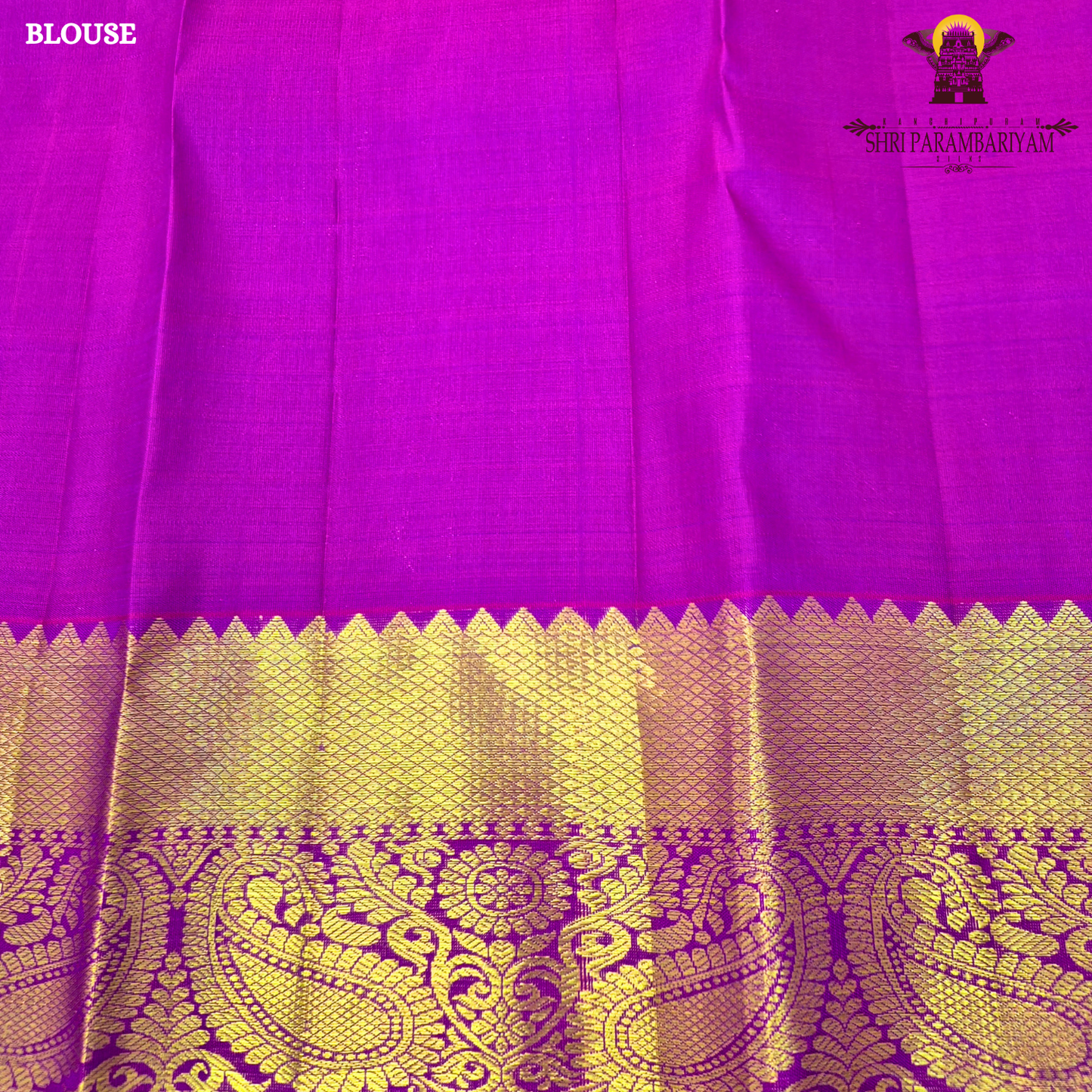 A vibrant royal purple (violet) body paired with a contrast Saree