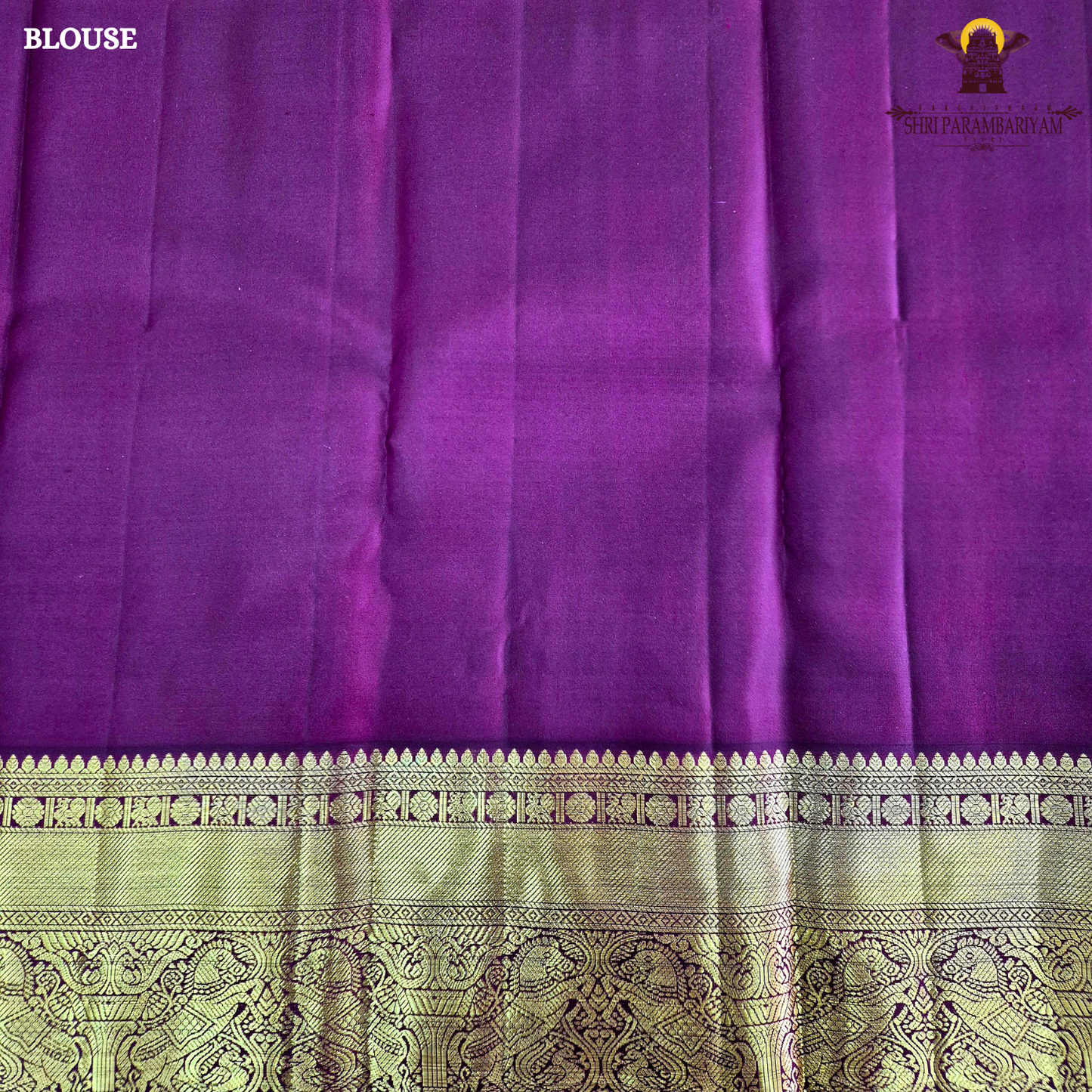 A elegant Cream Beige / Soft Sandal body with a rich Maroon Korvai Border Saree