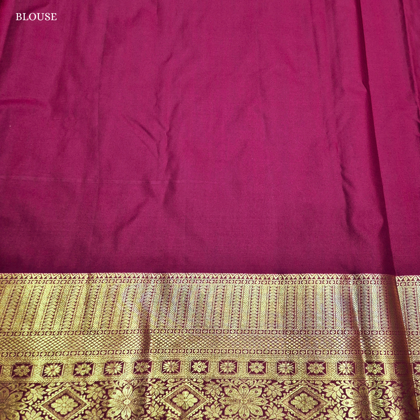 Rich wine red / deep maroon Saree