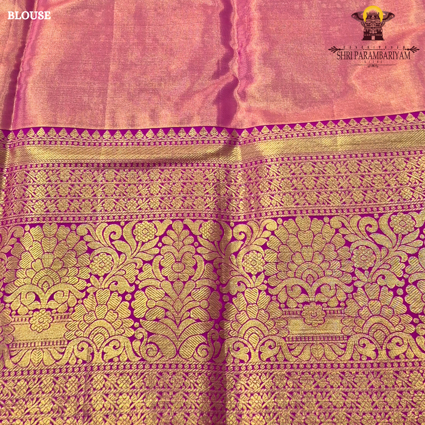 A beautiful parrot green / light leaf green body paired with a striking rani pink border Saree