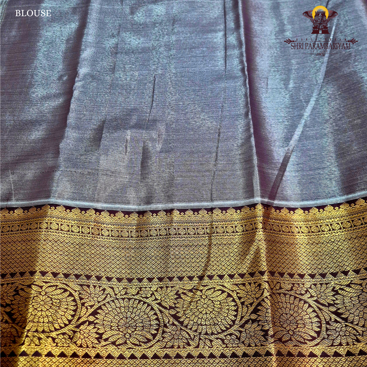 Soft dusty mauve / blush lavender Tissue Saree