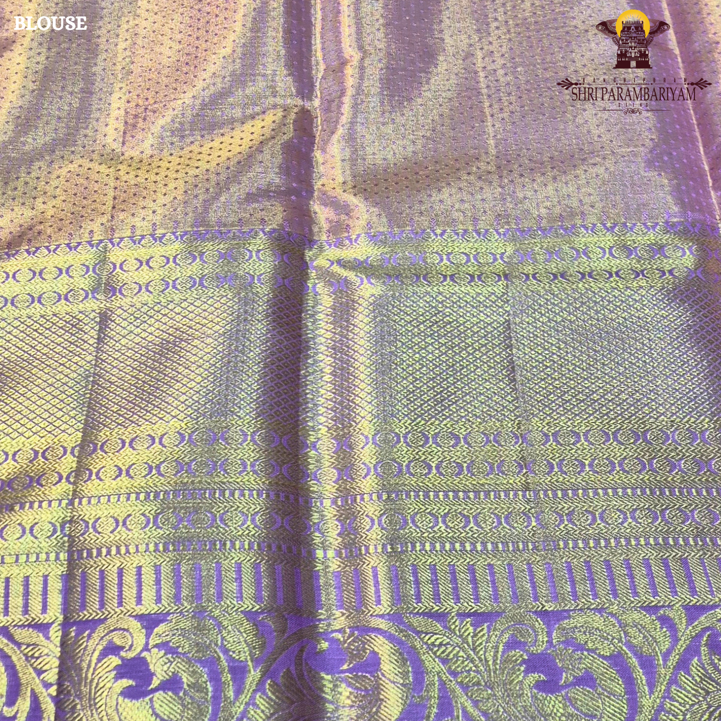 A refreshing dual-tone of mint green (pista green) and soft lavender purple Saree