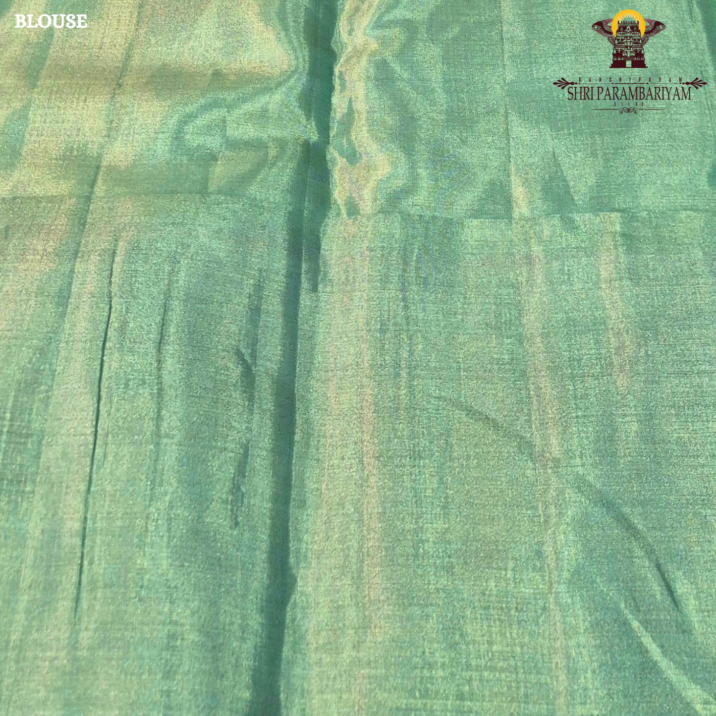 Pastel Mint Green / Sea Green with Antique Gold with multi-tone pastel Saree