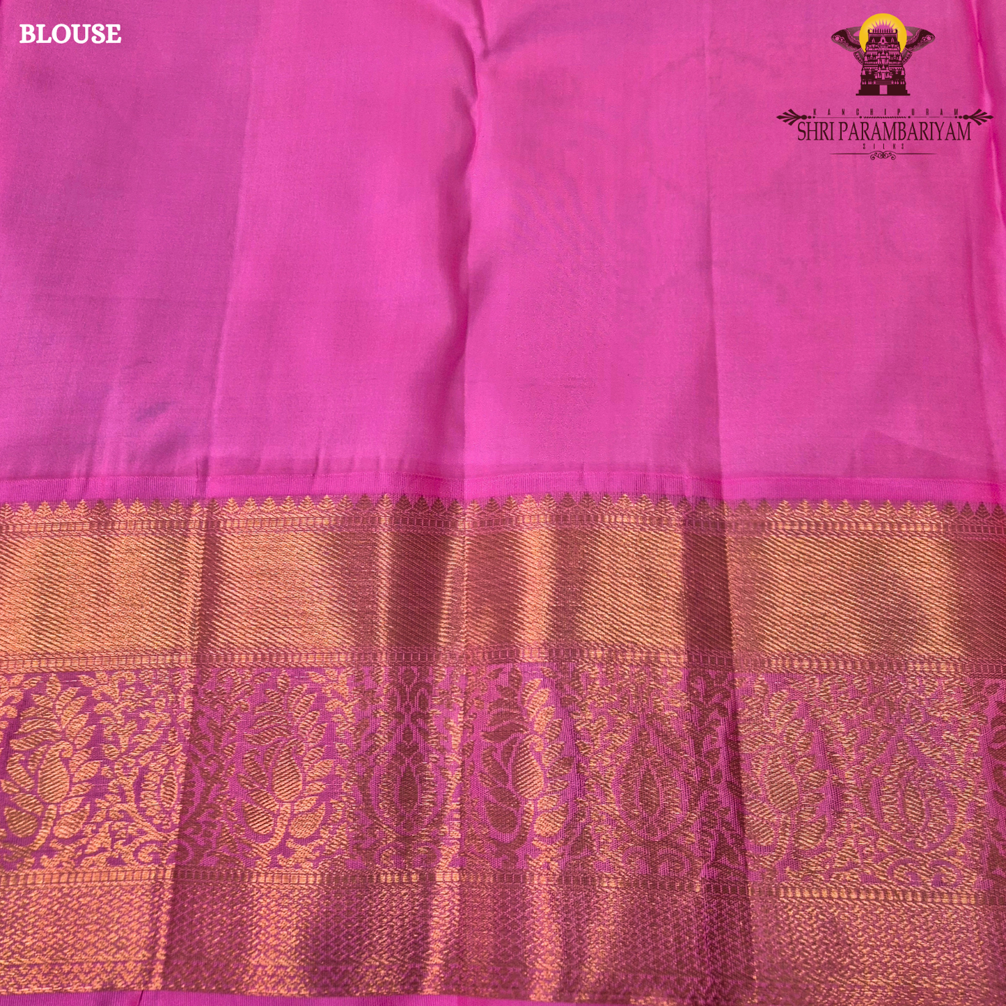 A vibrant peacock blue body paired with a bright pink korvai border Saree