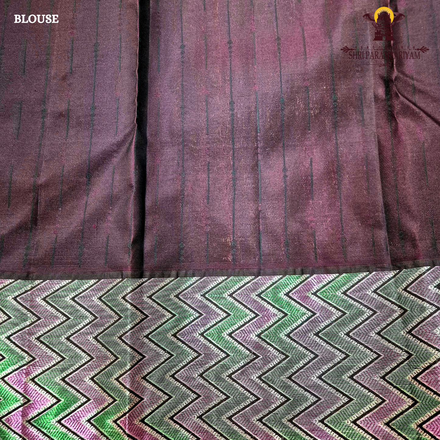 Bright Pink Brown Contrast Border Saree