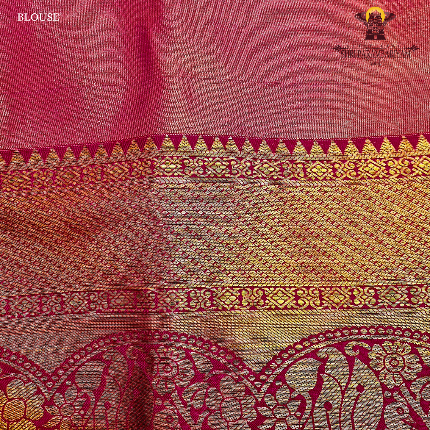 Bright rani pink Saree