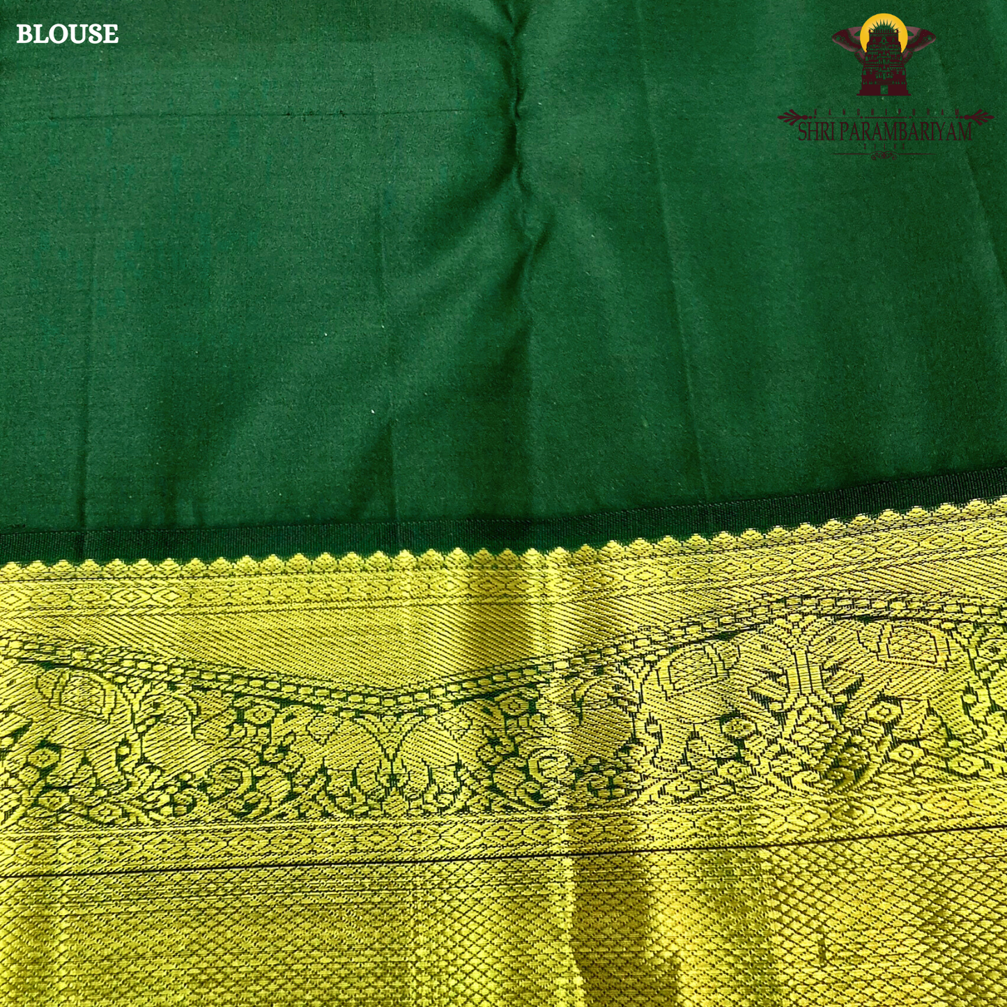 Bright Rani Pink body with Bottle Green border Saree