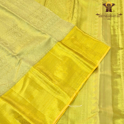 Rich Golden Yellow (Temple Yellow / Mustard Gold tone) Saree