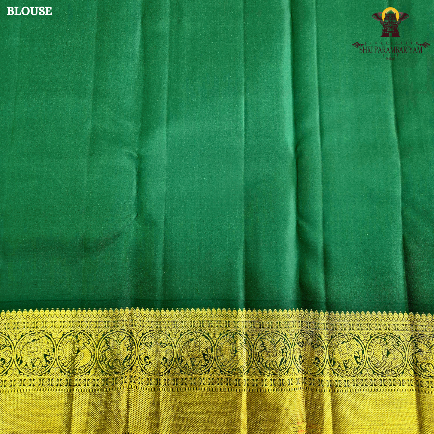 A graceful pearl white body adorned with delicate gold zari buttas, lending a refined and sophisticated Saree
