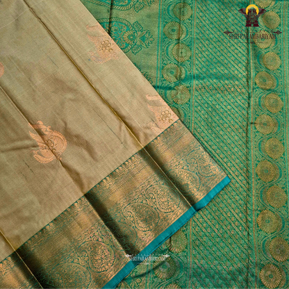Classic mustard gold / golden beige Saree