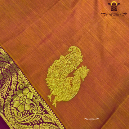 Bright Mustard Orange / Temple Orange Saree