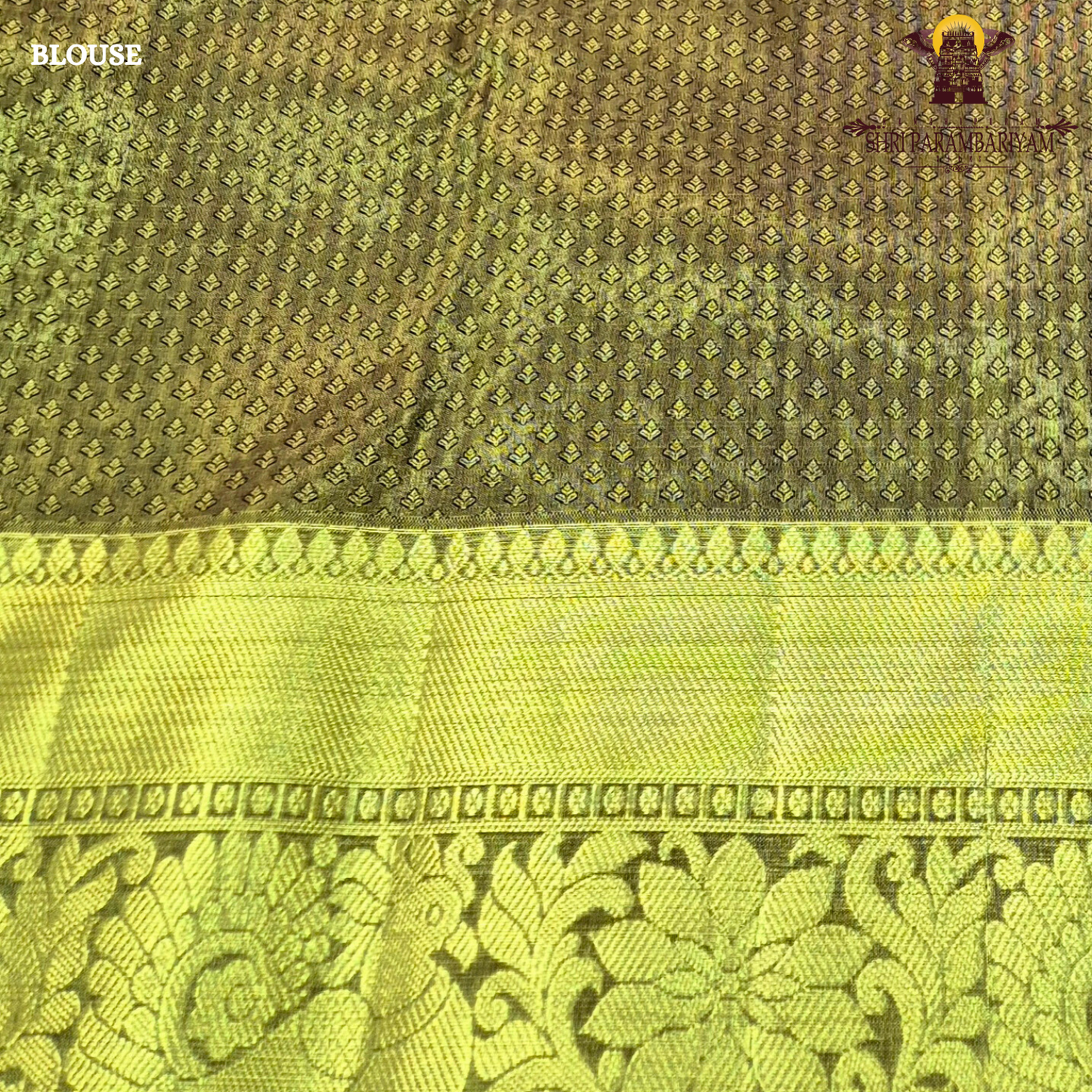 A beautiful pastel lavender (light purple with a rich antique gold zari border Saree