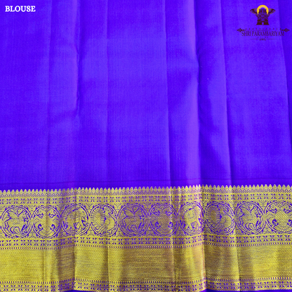 A bright turmeric yellow body adorned with elegant gold zari Saree