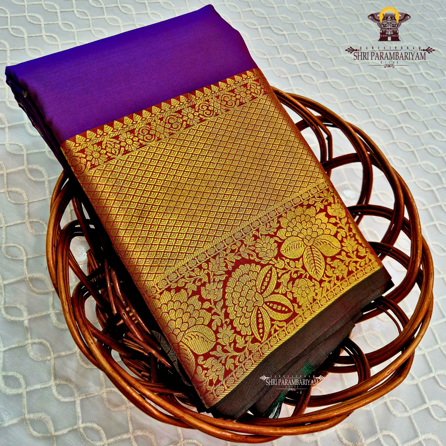 Rich royal purple Saree