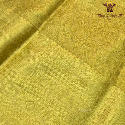 A rich classic gold shade that reflects timeless elegance and traditional beauty Saree