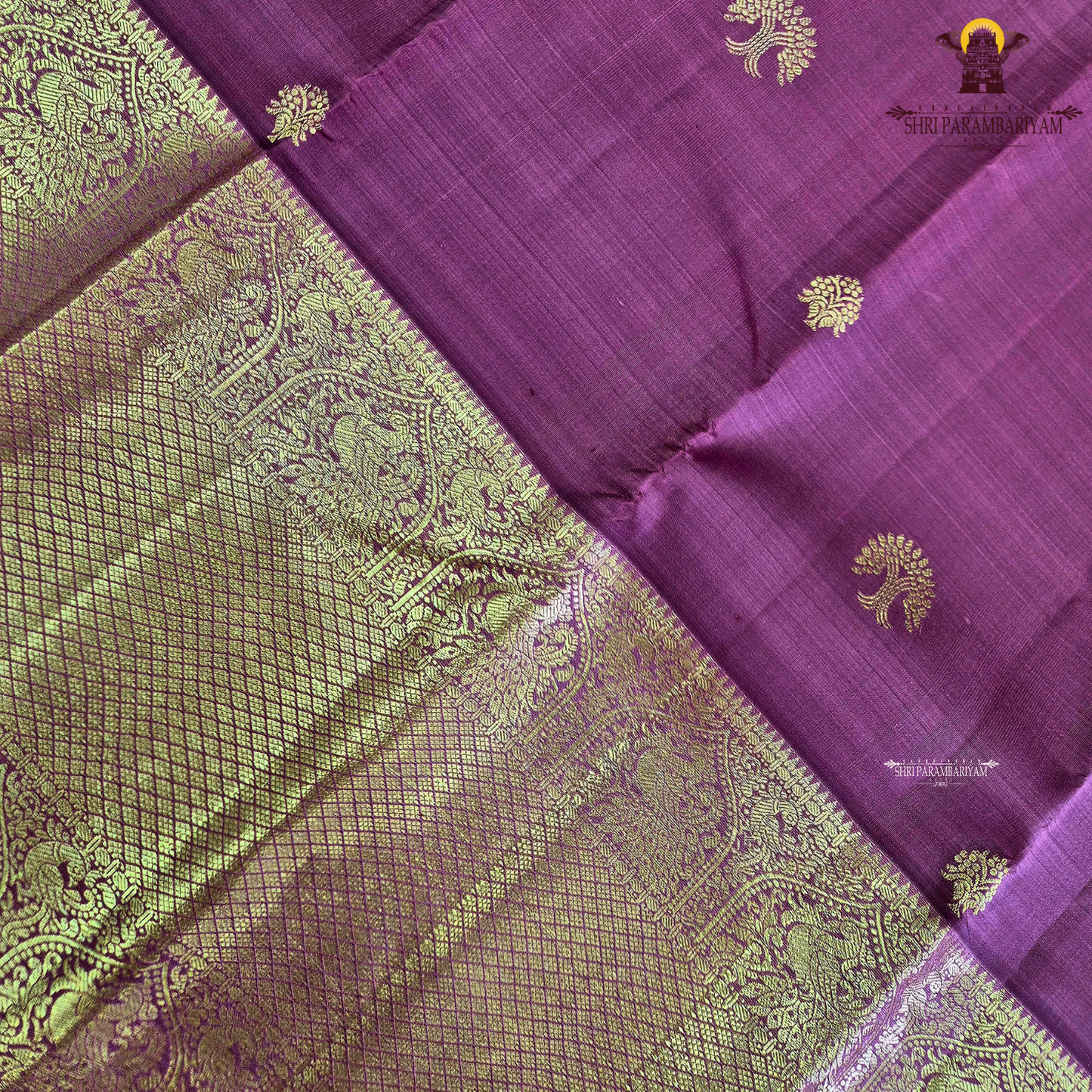 A vibrant Rani Pink (Deep Rose Pink) shade, radiating Saree