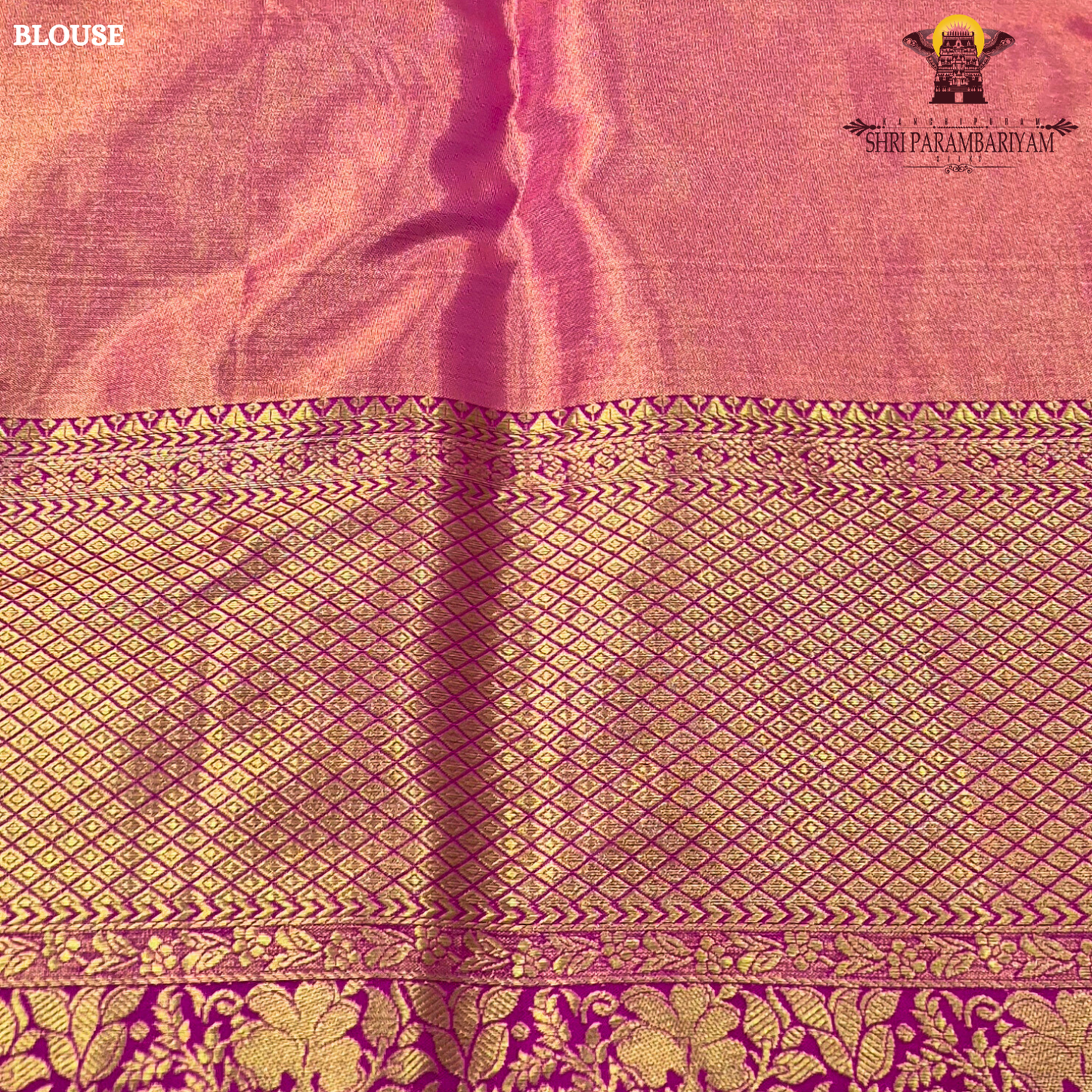 Dual-tone combination of olive green / pista green Saree