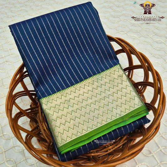 Deep Navy Blue Saree