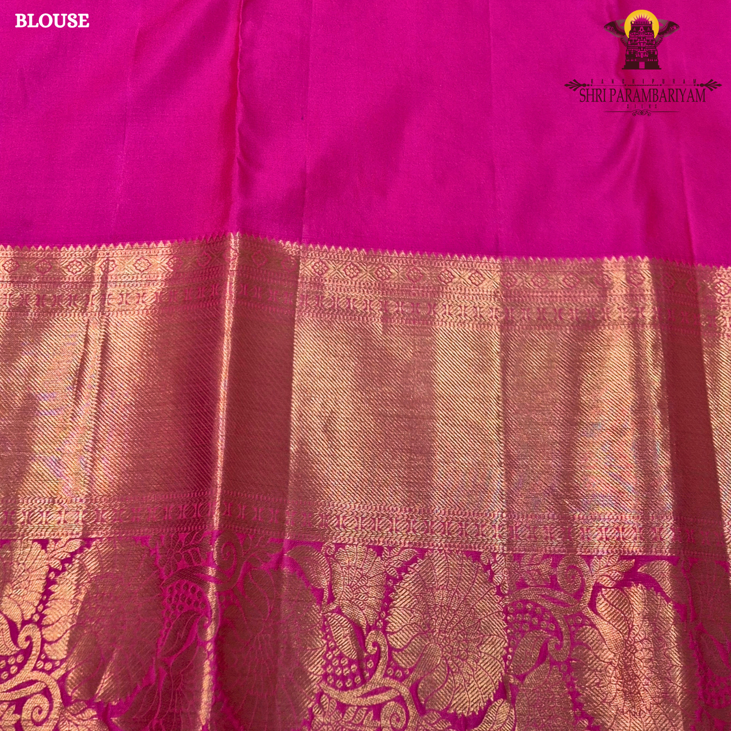 A vibrant parrot green body, paired with a rich purple (magenta-toned) korvai border Saree
