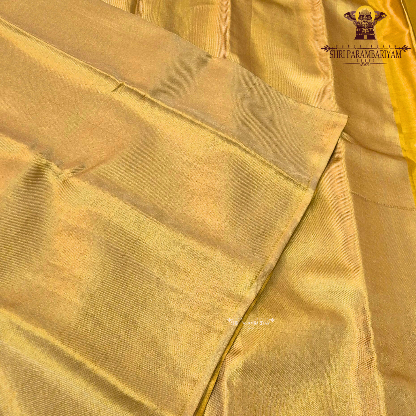 A beautiful mustard gold shade that gives a radiant and luxurious shine Saree
