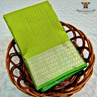 Fresh Lime Green / Light Parrot Green Saree