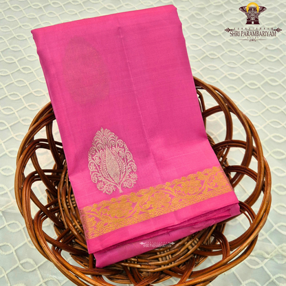 Vibrant rani pink shade that exudes elegance Saree