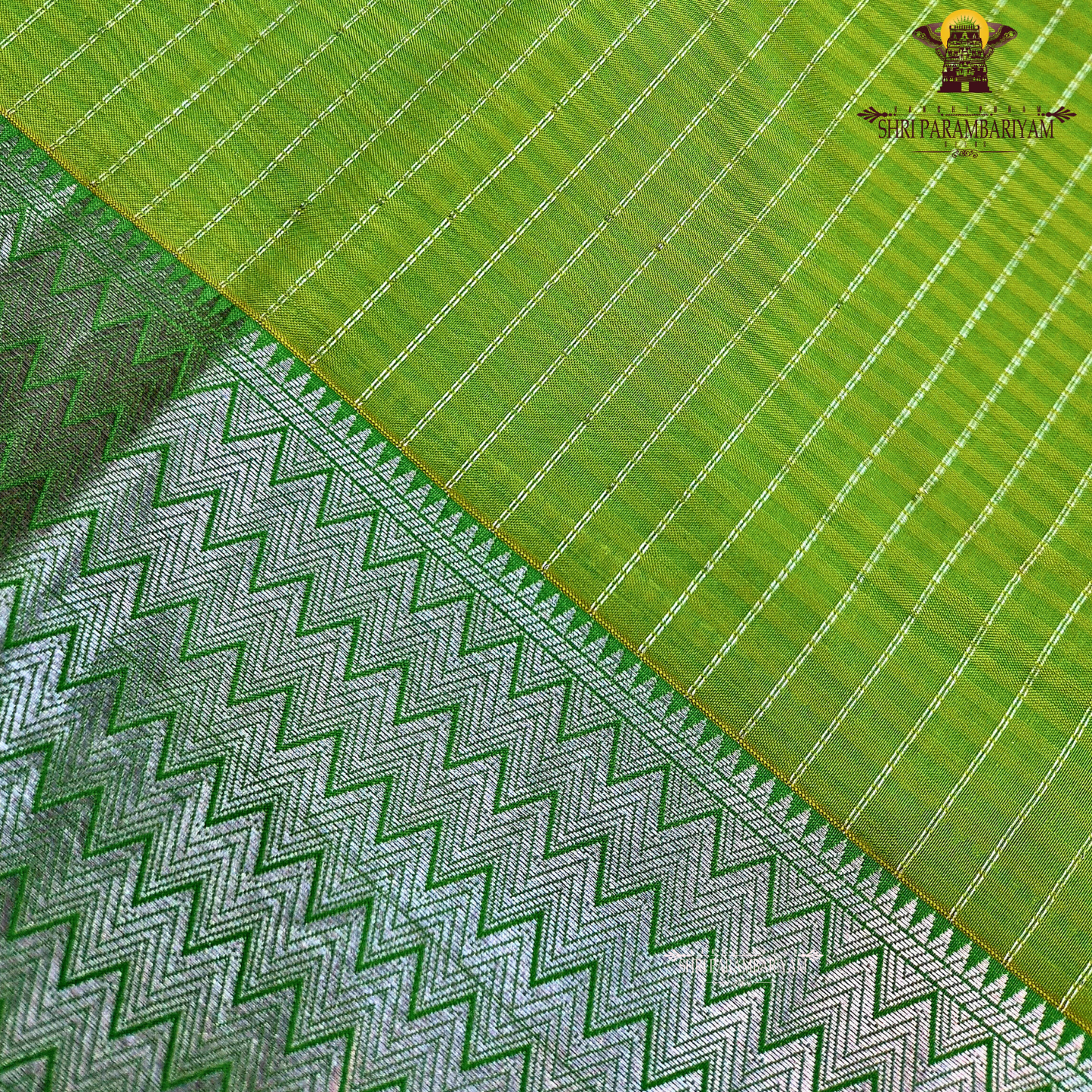 Fresh Lime Green / Light Parrot Green Saree