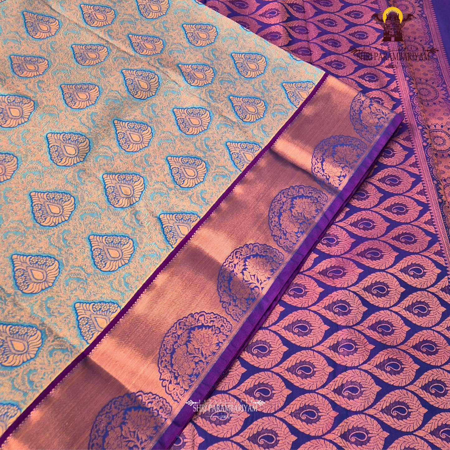 Dusty peach Tissue Saree