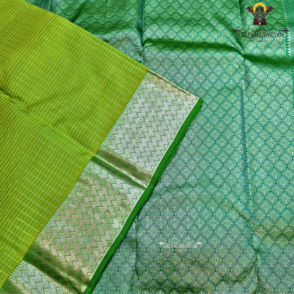 Fresh Lime Green / Light Parrot Green Saree