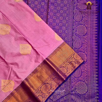 Soft rose pink / dusty pink Saree