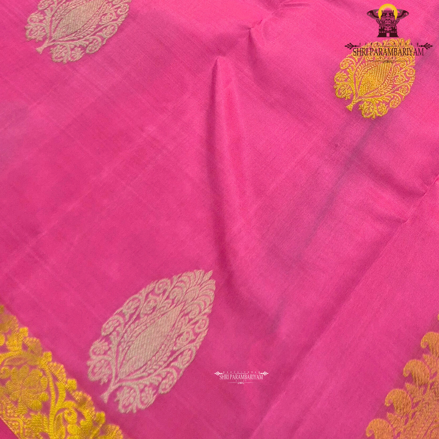 Vibrant rani pink shade that exudes elegance Saree